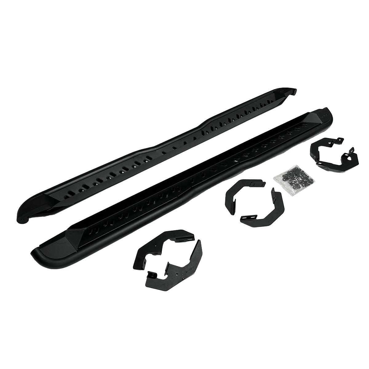 Durable Side Entry Steps Black Powder Coat Non-Slip Universal Fit SUV