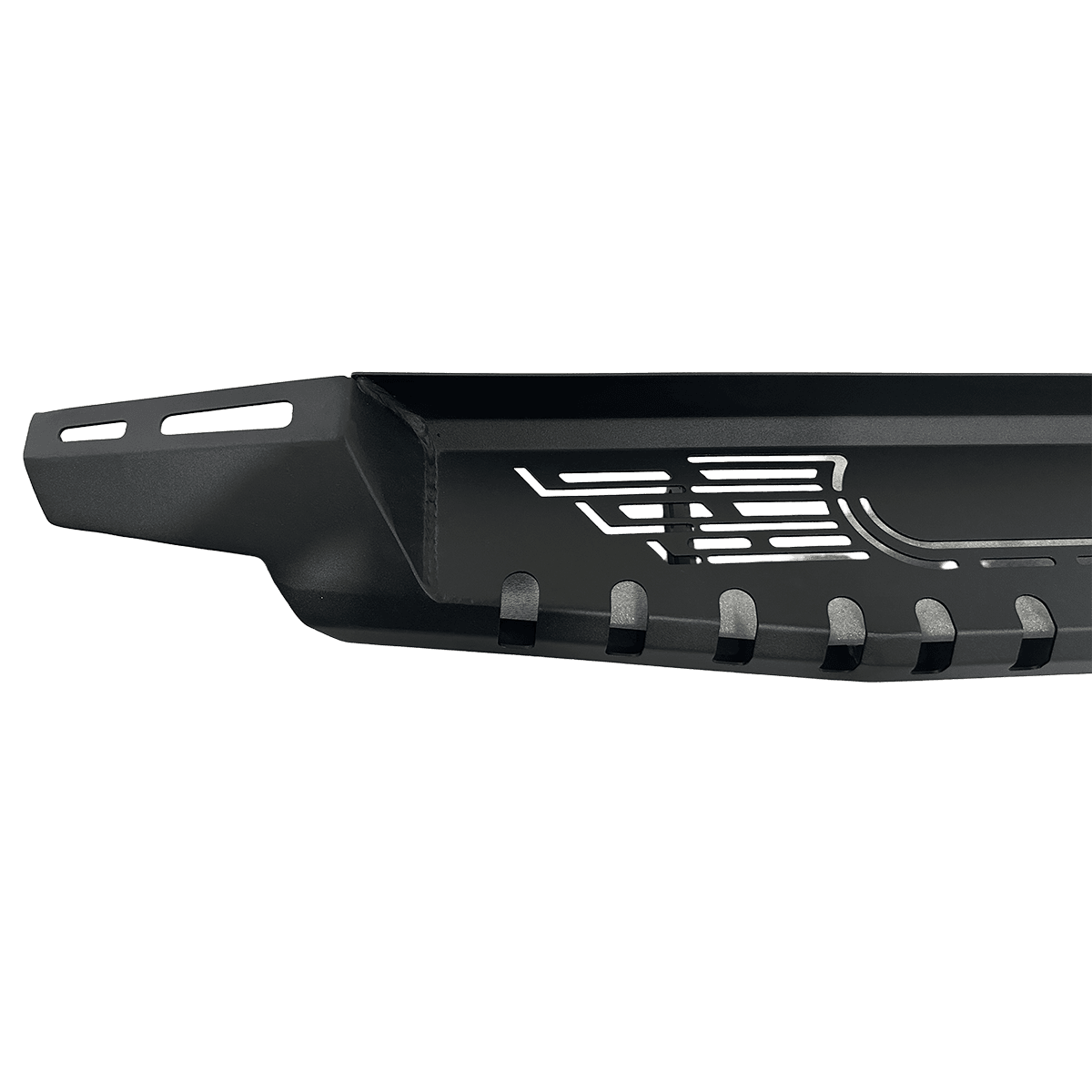 Premium Textured Black Side Steps Powder Coated Steel Fit Ford F150 3
