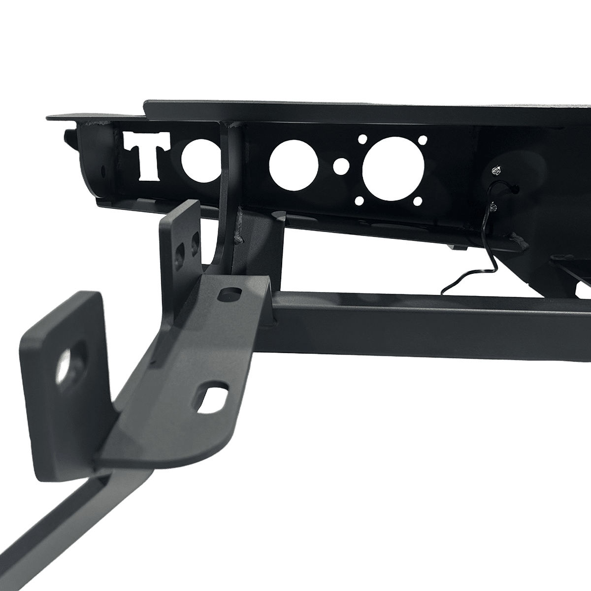 Premium Heavy Duty Rear Bumper with Steel Hitch | Fits Ford/Chevy/Toyota 4