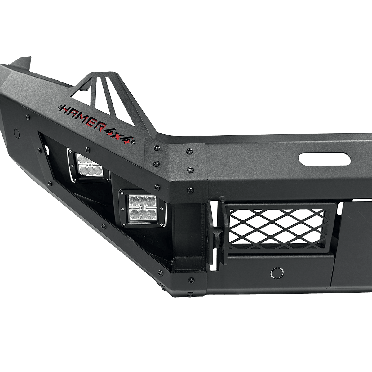 Protective Front Bull Bar With Recovery Points Powder Coated Finish 4