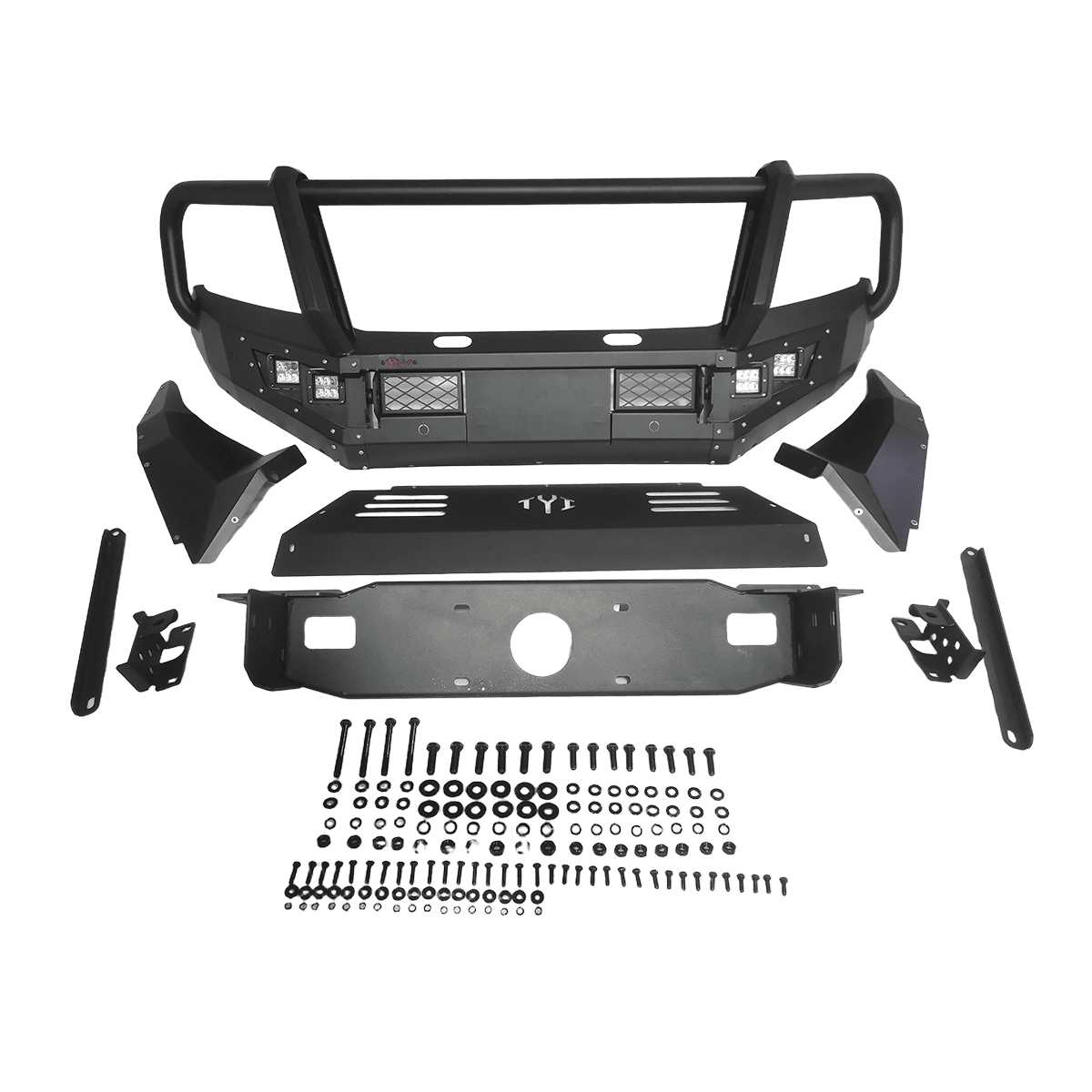 Direct Fit Bull Bar Carbon Steel Construction For Pickup & SUV Models