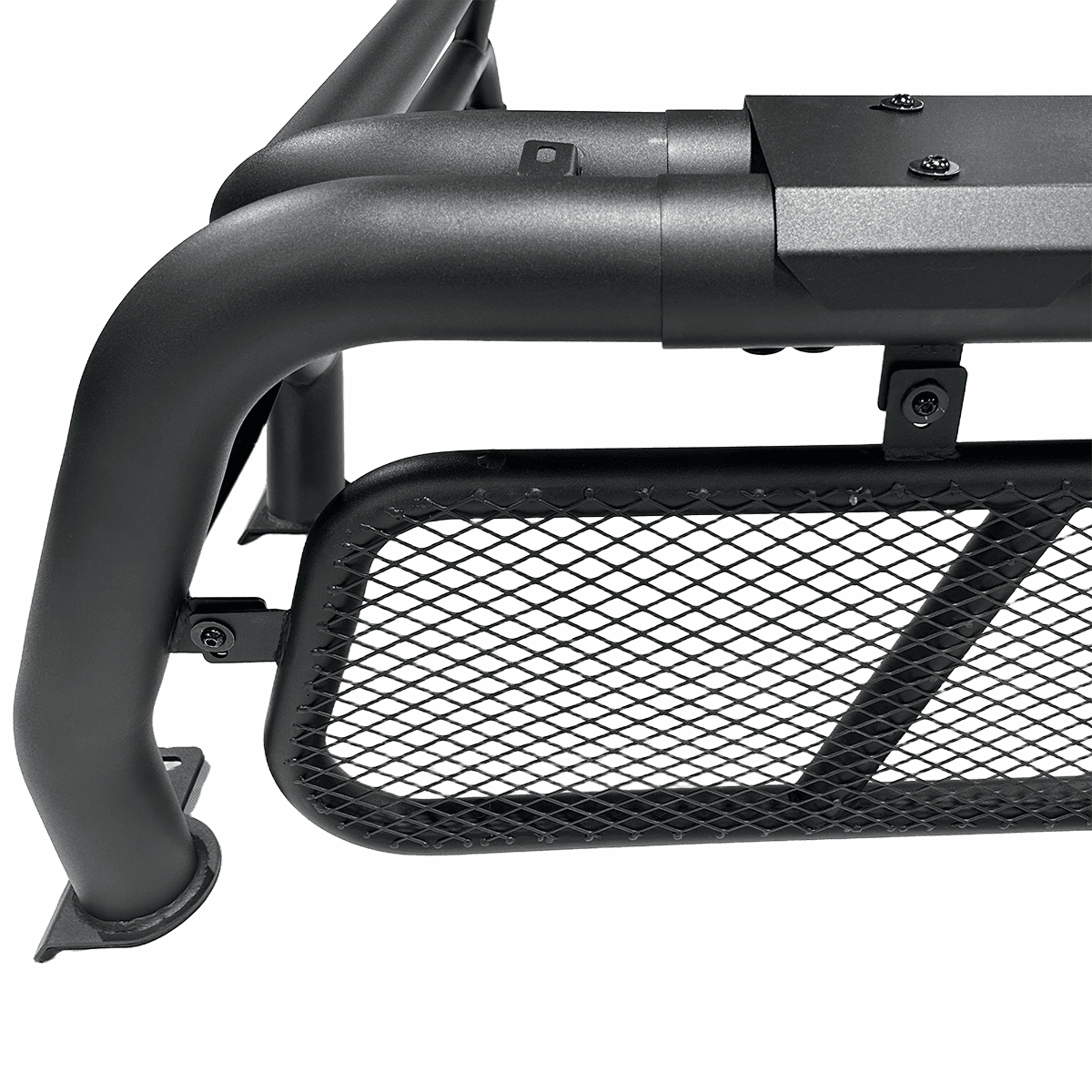 Stainless Steel Roll Bar for Pickup Beds Black Powder Coat Universal Fit 3