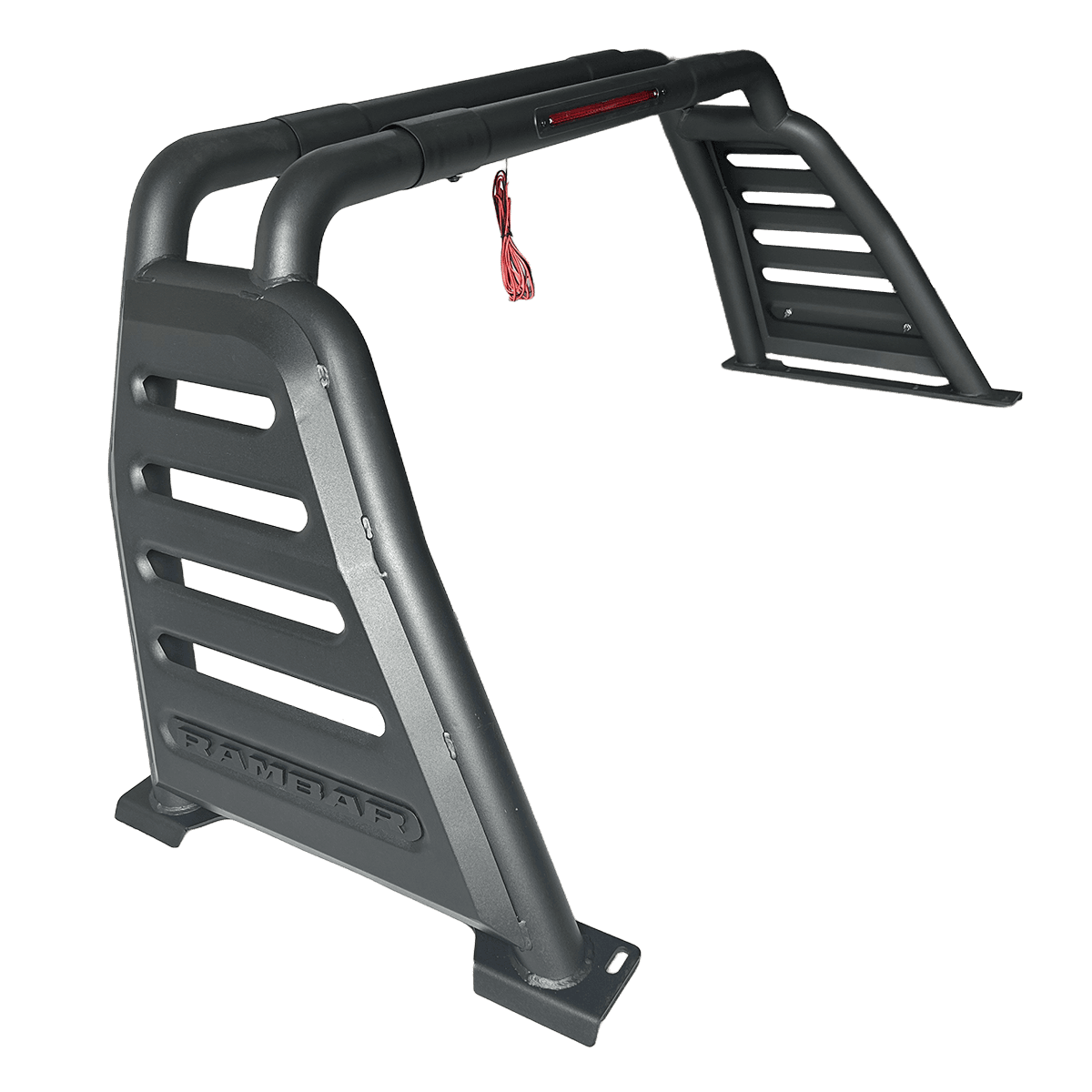 Custom Tubular Roll Bar Matte Black LED Mount Bolt-On For Jeep Wrangler