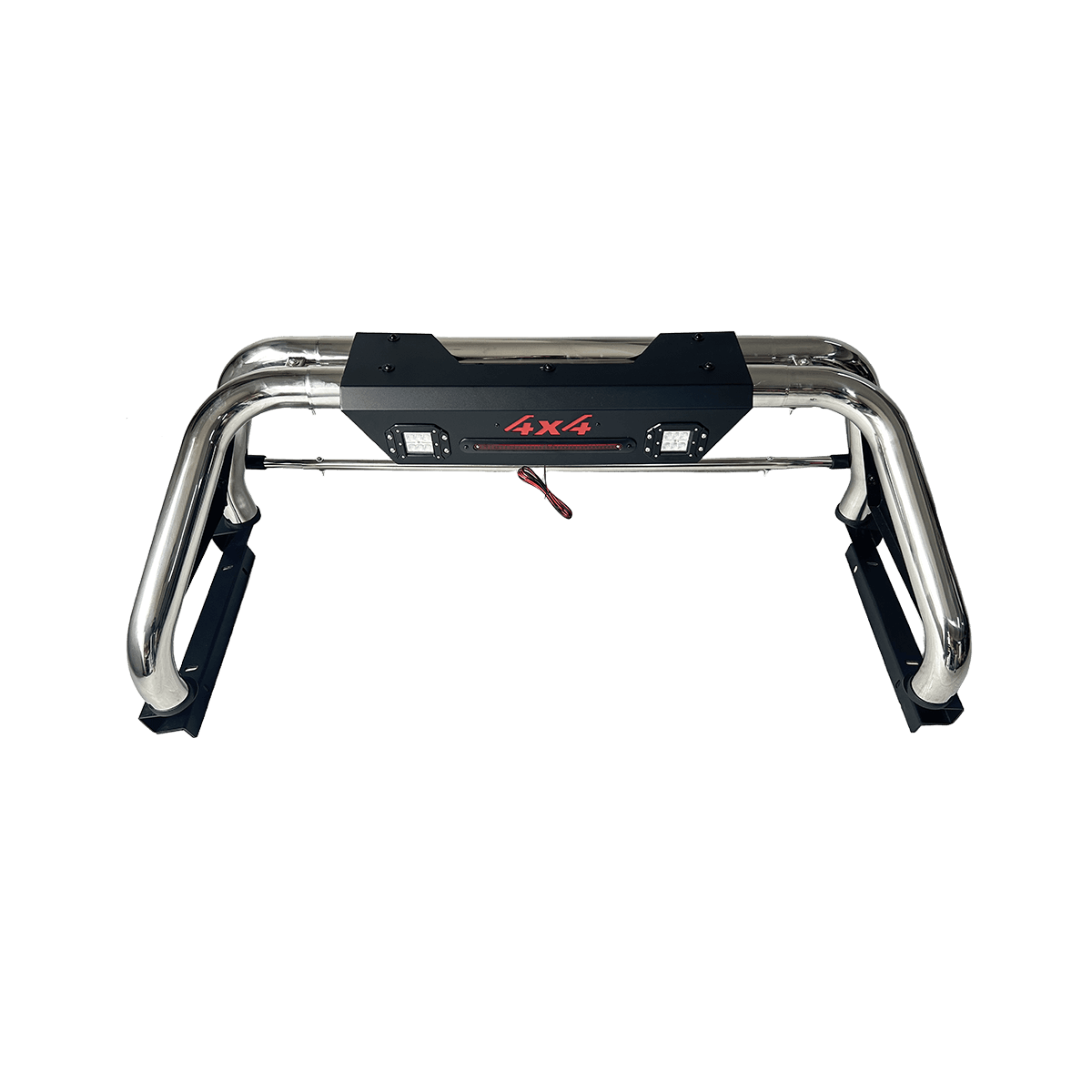 HXC4X4 4WD Rear Safety Bar High-Strength Steel Matte Black Fits Most SUVs 3